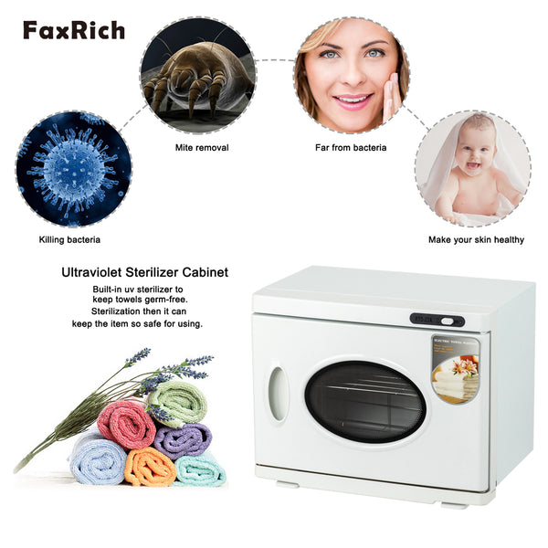 FaxRich 23L Towel Tool Sterilizer Warmer Cabinet Spa Facial Disinfection Salon Beauty