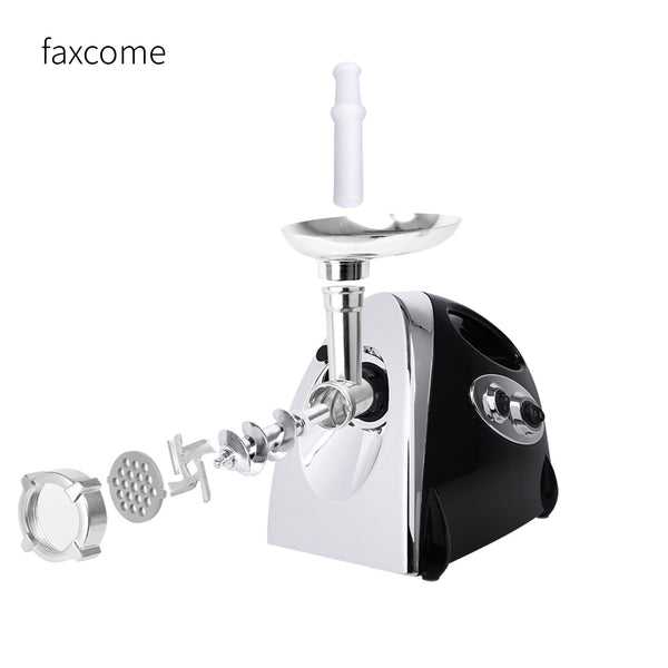 faxcome Electric Meat Grinder Sausage Maker with Handle Black
