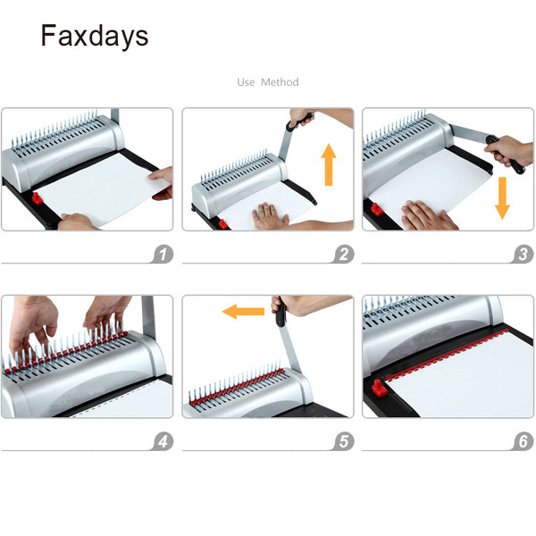 Faxdays 21-Hole 450 Sheets Electric Paper Hole Punches Binder Binding Machine Scrapbook