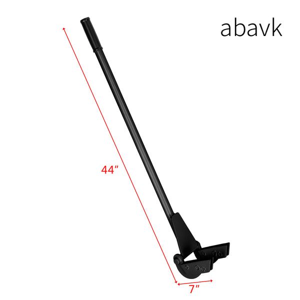 abavk 44" Hand-operated Pry Bars Pallet Buster Tool with Iron Nail-Removal Crowbar Black